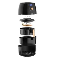 HOMCOM Air Fryer 5.5L 1700w - Black With Rose Gold -Home Furnishing Serie Shop 1645288464 27267000 e2df830f 9d80 450d a88f 7752d57372f2