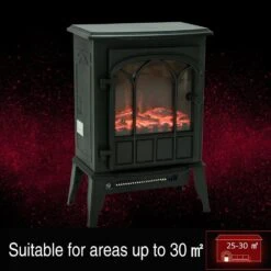 HOMCOM Electric Fireplace Heater Freestanding Stove With LED Flame Effect 1000W/2000W-Black 15 HOMCOM Electric Fireplace Heater Freestanding Stove With LED Flame Effect 1000W/2000W-Black -Home Furnishing Serie Shop 1645289991 06136300 a2f4443d 5efb 4169 84da 68adb4a9b8da