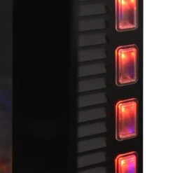 HOMCOM 2000W Wall Mounted Tempered Large LED Flat Glass Electric Fireplace Heater Black -Home Furnishing Serie Shop 1645290180 33172500