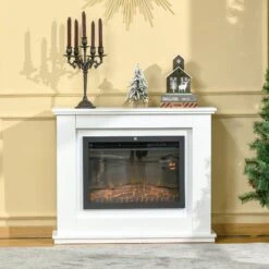 HOMCOM Electric Fireplace Suite With Remote Control, 1kW/2kW Freestanding Fireplace Heater With Flame Effect, Overheat Protection, 7-day Programmable Timer Safe Cut-Off -Home Furnishing Serie Shop 1645290304 83079100 68f2c961 92dd 47dc 8058 5ad54f901f56