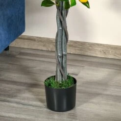 HOMCOM Artificial Lemon Tree Fake Decorative Fruits Plant In Nursery Pot For Indoor Outdoor Décor, 135cm -Home Furnishing Serie Shop 1645291822 36030500 abda255e 00ac 465a b34c 7def084967bd