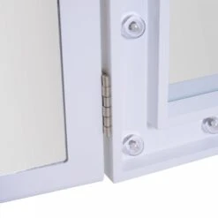 HOMCOM MDF Tri-Fold LED Vanity Mirror W/ 16 Spotlights White 18 HOMCOM MDF Tri-Fold LED Vanity Mirror W/ 16 Spotlights White -Home Furnishing Serie Shop 1645292661 58947500