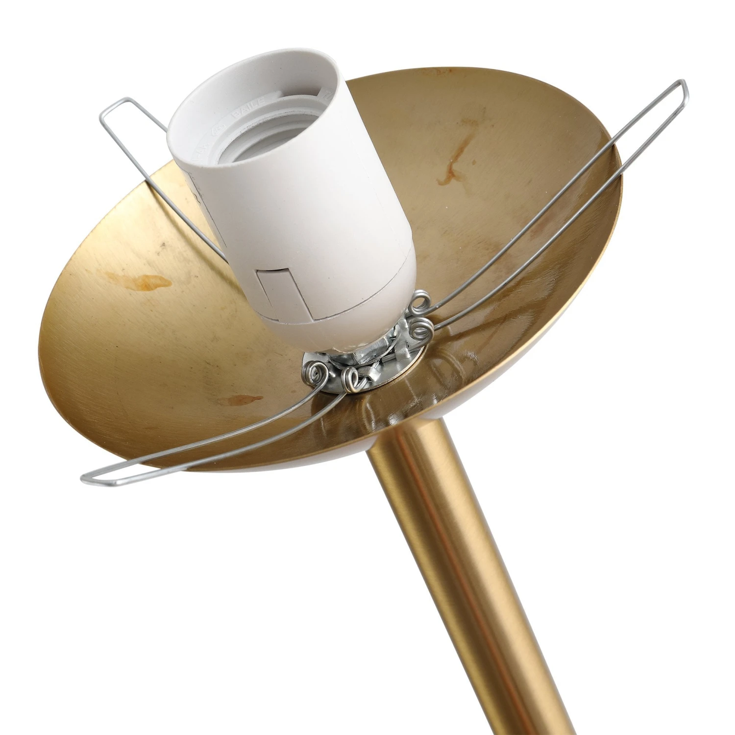 HOMCOM Steel Glass Sphere Floor Lamp Gold 7 HOMCOM Steel Glass Sphere Floor Lamp Gold - Image 7