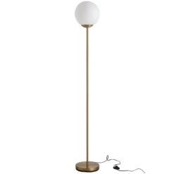 HOMCOM Steel Glass Sphere Floor Lamp Gold 16 HOMCOM Steel Glass Sphere Floor Lamp Gold -Home Furnishing Serie Shop 1645413836 75659700