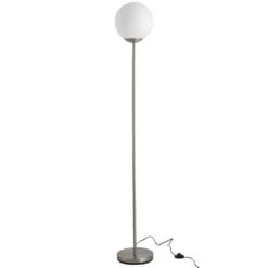 HOMCOM Steel Glass Sphere Floor Lamp Grey -Home Furnishing Serie Shop 1645413865 19614400