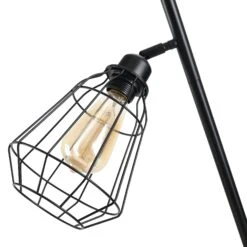 HOMCOM Steel Tri-Head Floor Lamp Black -Home Furnishing Serie Shop 1645413891 05167000