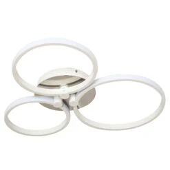 HOMCOM Modern Three Circle Annular Ceiling Light With Metal Base For Hallway, Dining Room, Living Room Hallway -Home Furnishing Serie Shop 1645414127 43903100