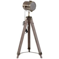 HOMCOM Tripod Floor Lamp, 65L,Wood/Bronze Colour 17 HOMCOM Tripod Floor Lamp, 65L,Wood/Bronze Colour -Home Furnishing Serie Shop 1645415050 06504800