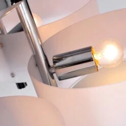 HOMCOM 3 Lights Acrylic Lamp Light Indoor Pendant Chandelier Flush Mount Office Living Room Bedroom-White 18 HOMCOM 3 Lights Acrylic Lamp Light Indoor Pendant Chandelier Flush Mount Office Living Room Bedroom-White -Home Furnishing Serie Shop 1645416058 83560800