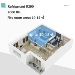 HOMCOM 7000BTU Portable ABS Air Conditioner W/ Remote Control White -Home Furnishing Serie Shop 1645417611 44467100 510850db 9920 495c 9149 aa1d37d2d403