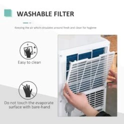 HOMCOM 7000BTU Portable ABS Air Conditioner W/ Remote Control White -Home Furnishing Serie Shop 1645417617 50926900 25eacb54 7162 4d07 96c7 af5d49820099