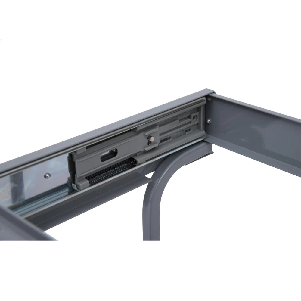 HOMCOM Kitchen Recycle Waste Bin Pull Out Soft Close Dustbin Recycling Cabinet Trash Can 40L - Grey 4 HOMCOM Kitchen Recycle Waste Bin Pull Out Soft Close Dustbin Recycling Cabinet Trash Can 40L - Grey - Image 4