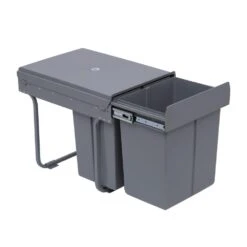 HOMCOM Kitchen Recycle Waste Bin Pull Out Soft Close Dustbin Recycling Cabinet Trash Can 40L - Grey 13 HOMCOM Kitchen Recycle Waste Bin Pull Out Soft Close Dustbin Recycling Cabinet Trash Can 40L - Grey -Home Furnishing Serie Shop 1645423149 95559400 628bfade 7c7d 491e b163 f9b4b57a65b1