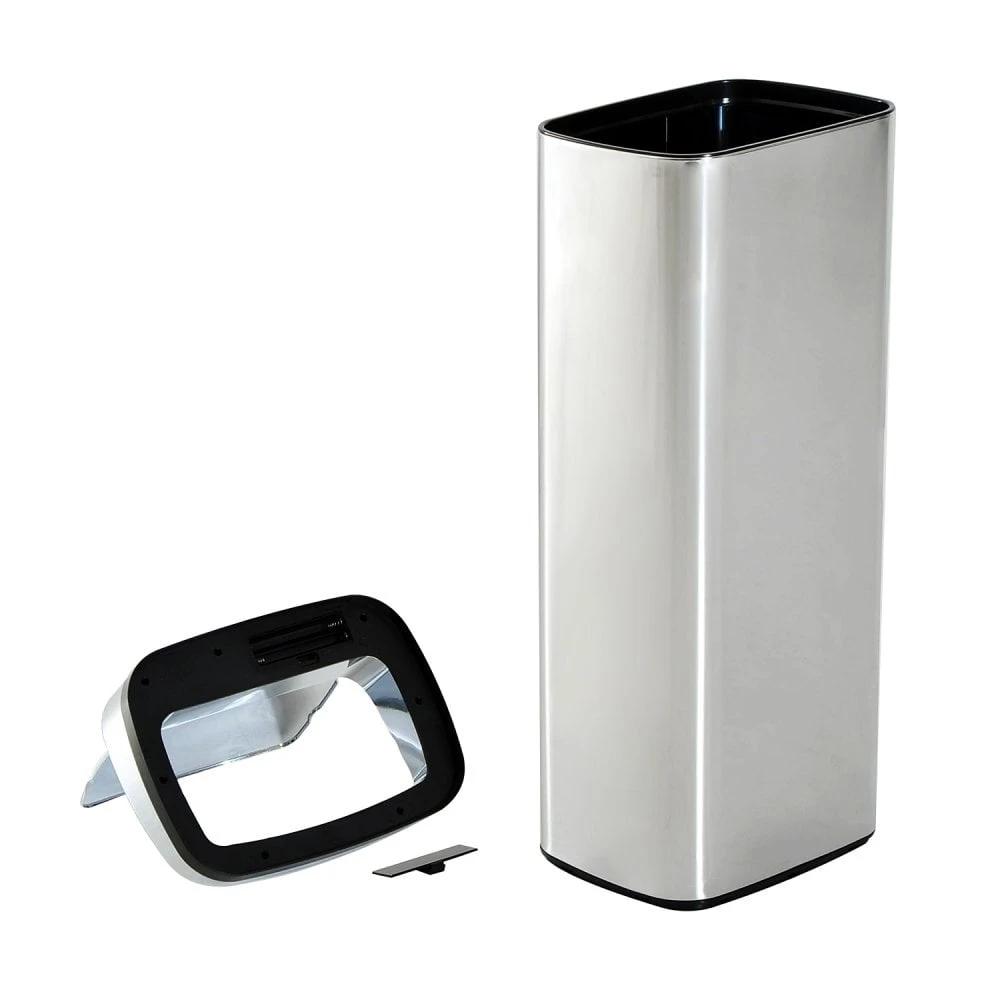 HOMCOM 50L Motion Sensor ABS Rubbish Bin Silver/Black 5 HOMCOM 50L Motion Sensor ABS Rubbish Bin Silver/Black - Image 5