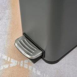 HOMCOM 5L Steel Step Trash Can With Quiet-Closed Lid, Silent And Gentle Open, Oversized Pedal, Back Pull Ring, For Living Room, Kitchen, Dorm, Office Bin Open 18 HOMCOM 5L Steel Step Trash Can With Quiet-Closed Lid, Silent And Gentle Open, Oversized Pedal, Back Pull Ring, For Living Room, Kitchen, Dorm, Office Bin Open -Home Furnishing Serie Shop 1645423227 79777400 b384719f 5cdf 4329 a415 96108ea2279a