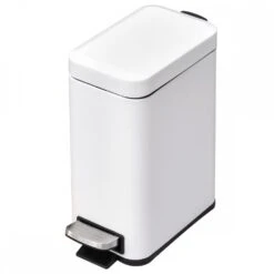 HOMCOM 5L Rectangular Steel Pedal Bin White 21 HOMCOM 5L Rectangular Steel Pedal Bin White -Home Furnishing Serie Shop 1645423231 19195500 782ddc56 45b4 4c4f 80e6 ad914ed262bc