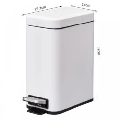 HOMCOM 5L Rectangular Steel Pedal Bin White 13 HOMCOM 5L Rectangular Steel Pedal Bin White -Home Furnishing Serie Shop 1645423235 13942200 6d5b6ada 663a 492e 963f 6ea7bf8bd30b