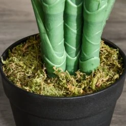 HOMCOM Artificial Palm Tree Decorative Plant 18 Leaves With Nursery Pot, Fake Tropical Tree For Indoor Outdoor D+®cor, 125cm In Pot 18 HOMCOM Artificial Palm Tree Decorative Plant 18 Leaves With Nursery Pot, Fake Tropical Tree For Indoor Outdoor D+®cor, 125cm In Pot -Home Furnishing Serie Shop 1645425101 85982800