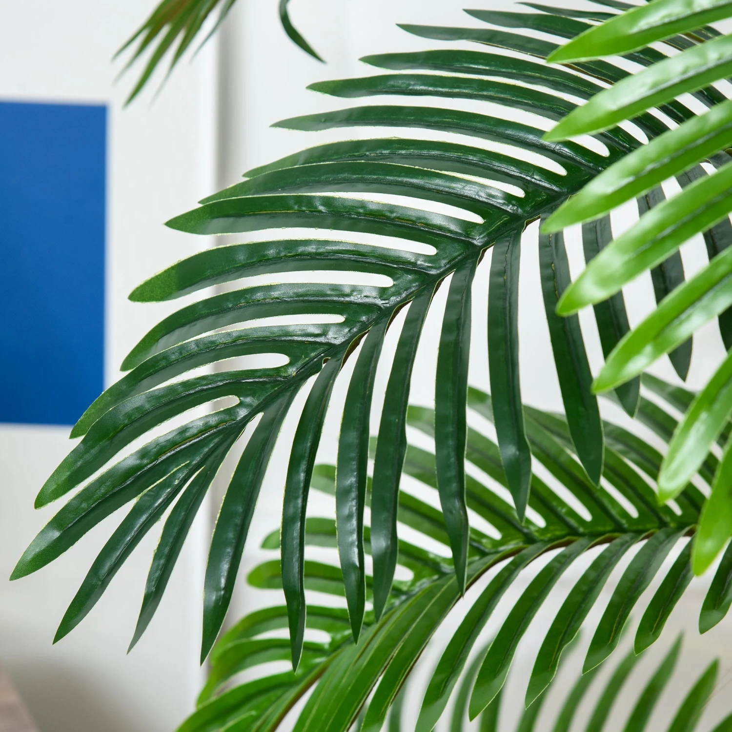 HOMCOM Outsunny Artificial Palm Tree Decorative Plant 19 Leaves With Nursery Pot, Fake Tropical Tree For Indoor Outdoor D+®cor, 120cm In Pot 8 HOMCOM Outsunny Artificial Palm Tree Decorative Plant 19 Leaves With Nursery Pot, Fake Tropical Tree For Indoor Outdoor D+®cor, 120cm In Pot - Image 8