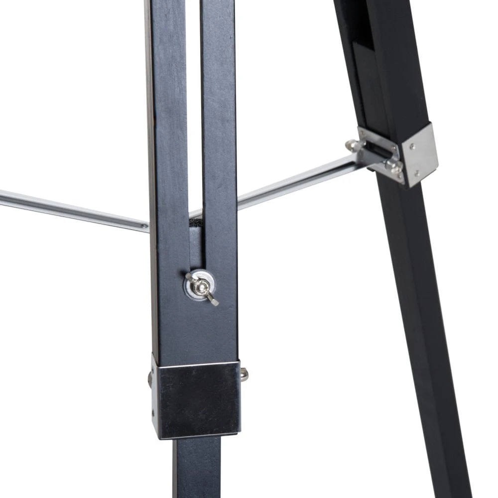 HOMCOM Retro Tripod Floor Lamp Height Adjustable Studio Dome Shade Light Wooden Legs-Black/Gold 9 HOMCOM Retro Tripod Floor Lamp Height Adjustable Studio Dome Shade Light Wooden Legs-Black/Gold - Image 9