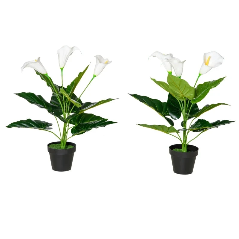 HOMCOM Calla Lily Flower - Artificial Plants 1 HOMCOM Calla Lily Flower - Artificial Plants