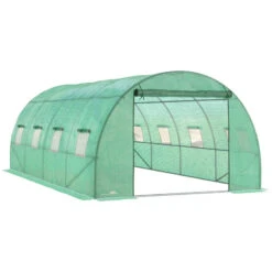 Outsunny Greenhouse Tunnel 6 X 3 M - Green 21 Outsunny Greenhouse Tunnel 6 X 3 M - Green -Home Furnishing Serie Shop 1RJdaa17f0653fc54 jpg