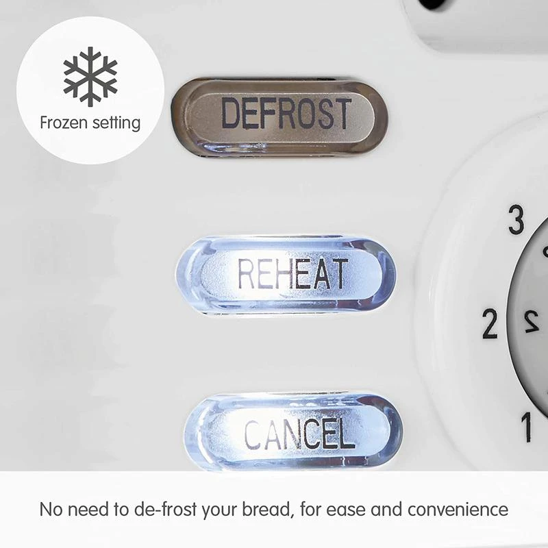 Morphy Richards Dune 2 Slice Toaster - White 5 Morphy Richards Dune 2 Slice Toaster - White - Image 5