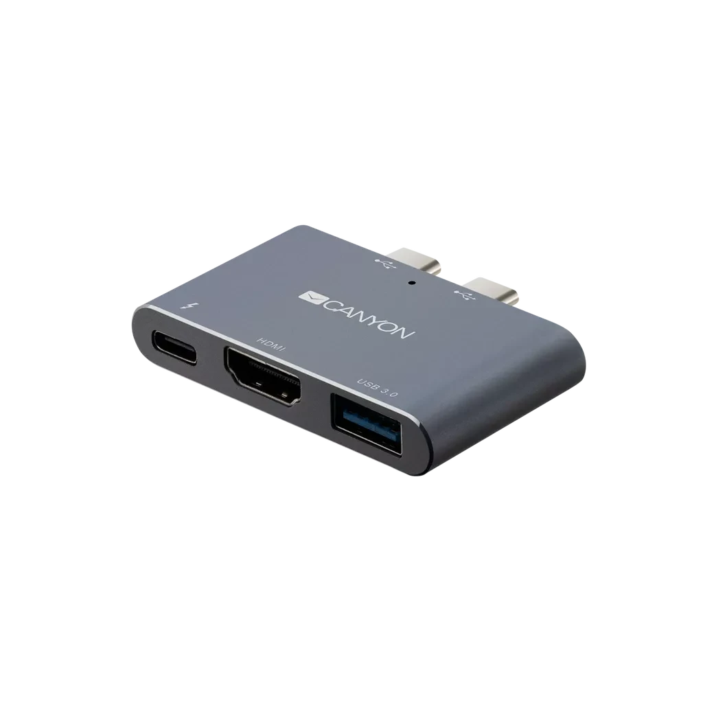 Canyon Thunderbolt Docking Station 3-in-1 - Space Grey 1 Canyon Thunderbolt Docking Station 3-in-1 - Space Grey