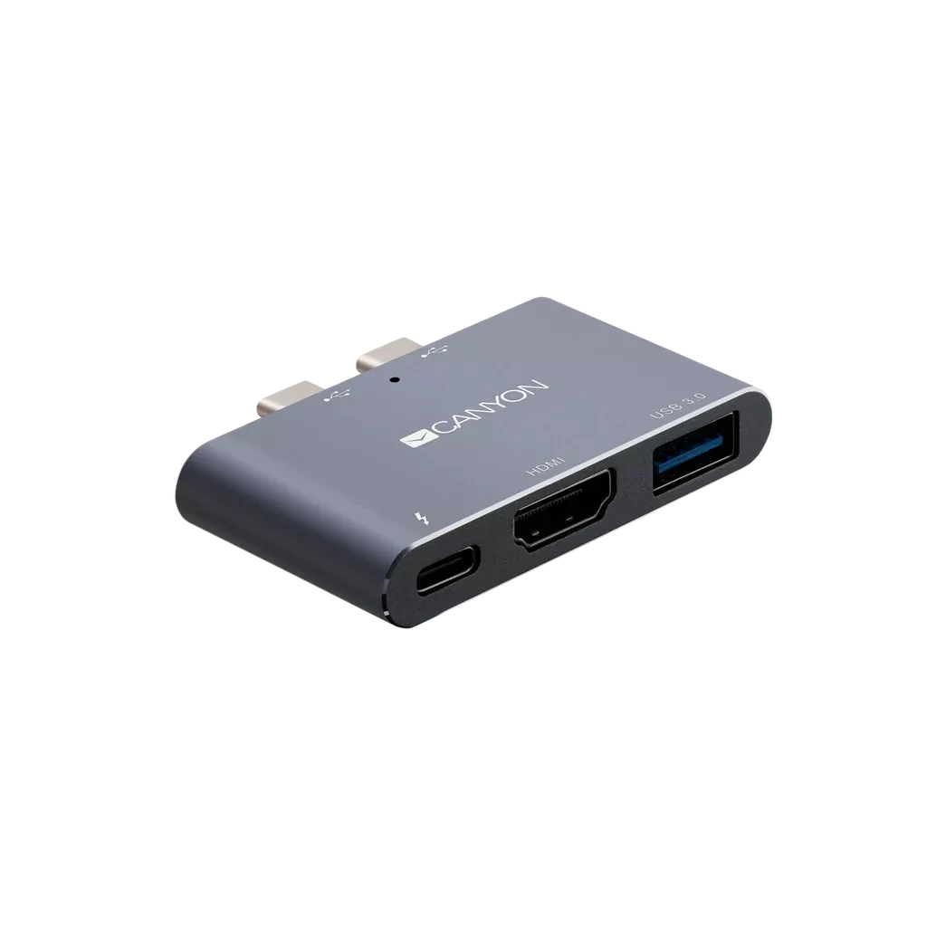Canyon Thunderbolt Docking Station 3-in-1 - Space Grey 2 Canyon Thunderbolt Docking Station 3-in-1 - Space Grey - Image 2