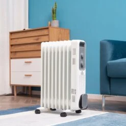 HOMCOM 2180W Oil Filled Radiator, 9 Fins, Portable Heater W/ Timer, Thermostat Control -Home Furnishing Serie Shop 28ea53a1c8f4dda4828b982d62c735b1