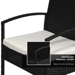 Outsunny 4 Pieces Outdoor PE Rattan Corner Sofa With Cushions - Black 20 Outsunny 4 Pieces Outdoor PE Rattan Corner Sofa With Cushions - Black -Home Furnishing Serie Shop 2L03f917dc140fcbd