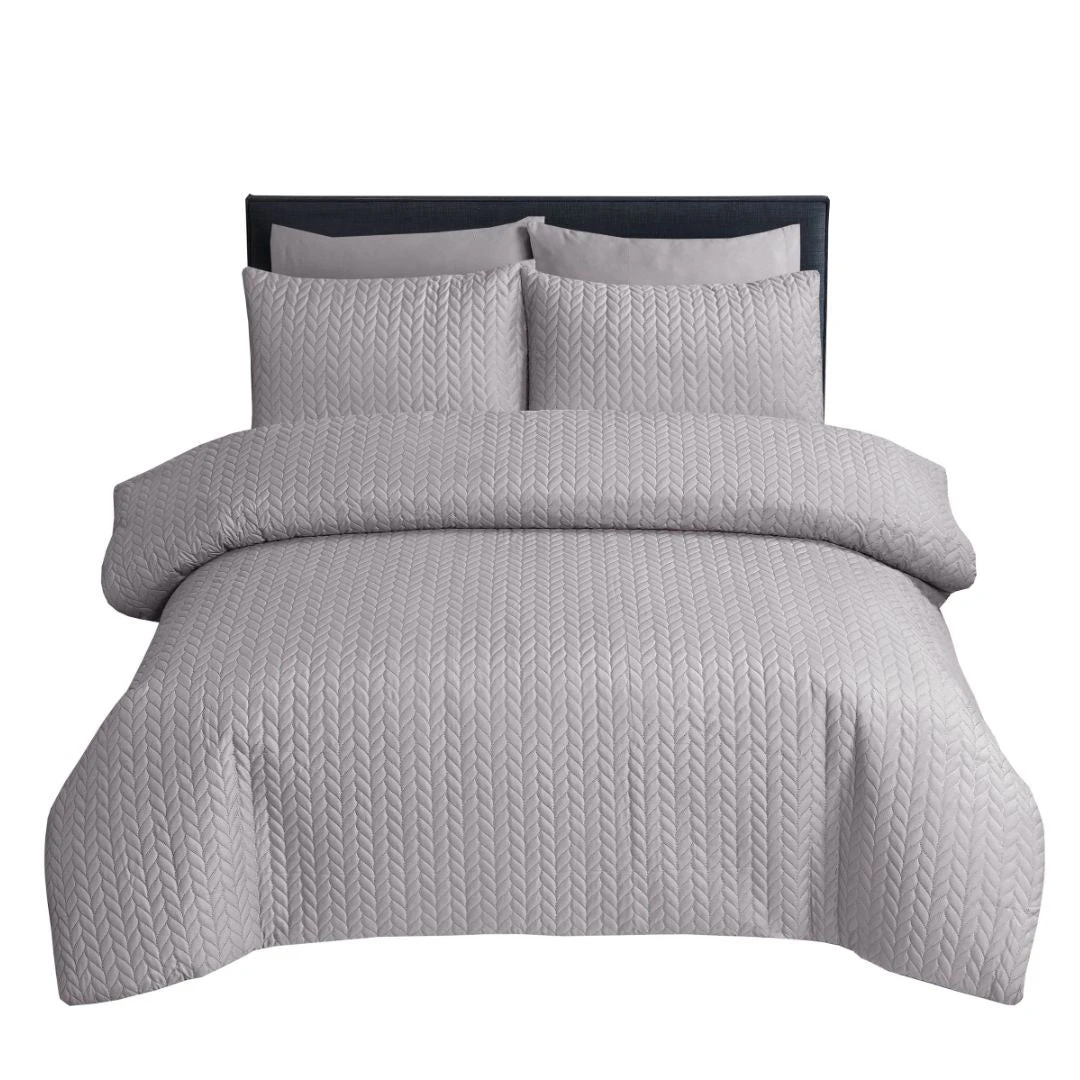 Opus Leaf Pinsonic Duvet Set - Ecru 2 Opus Leaf Pinsonic Duvet Set - Ecru - Image 2