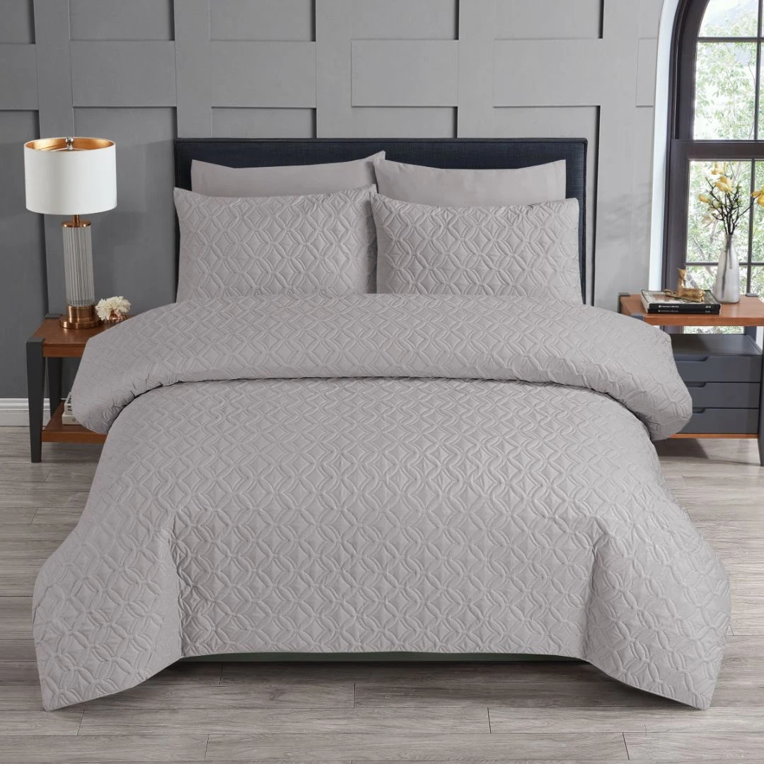 Opus Geo Pinsonic Duvet Set - Ecru 1 Opus Geo Pinsonic Duvet Set - Ecru