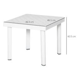 Outsunny Patio End Table - White 11 Outsunny Patio End Table - White -Home Furnishing Serie Shop 3 2 3baff67f 228f 412c afd7 b1c50b669ec4
