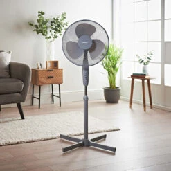 Benross Standing Fan 16 Inch - Grey -Home Furnishing Serie Shop 3326039 3