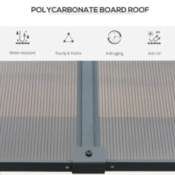 Outsunny Outdoor Lean To Pergola Gazebo 4 X 3m - Grey -Home Furnishing Serie Shop 33ka0917f62ef8c92 jpg