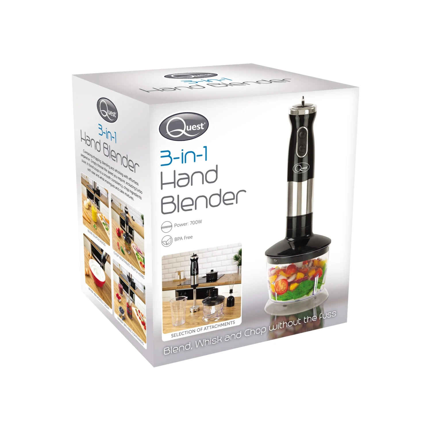 Quest Stick Blender 3 In 1 700W - Black 8 Quest Stick Blender 3 In 1 700W - Black - Image 8