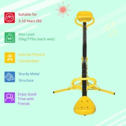 Outsunny See Saw For Ages 3-7 Years, Yellow 15 Outsunny See Saw For Ages 3-7 Years, Yellow -Home Furnishing Serie Shop 38Sa0917f8b4753e9 jpg