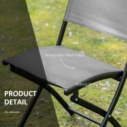 Outsunny 3 Piece Patio Dining Set - Black 13 Outsunny 3 Piece Patio Dining Set - Black -Home Furnishing Serie Shop 4 2 2e7514b9 ef28 4d0d be76 6b9455b45230