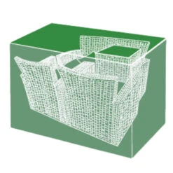 Silver & Stone Outdoor Furniture Cover For 4 Seater Sofa - Dark Green -Home Furnishing Serie Shop 4 seater sofa furniture cover 2