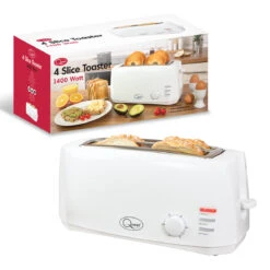 Quest 4 Slice Toaster - White -Home Furnishing Serie Shop 4061755
