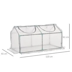 Outsunny Mini Greenhouse With 2 Windows, Plant Flower Herbs Growing, PE, 120 X 61 X 61cm 11 Outsunny Mini Greenhouse With 2 Windows, Plant Flower Herbs Growing, PE, 120 X 61 X 61cm -Home Furnishing Serie Shop 416a1217edc607e2f