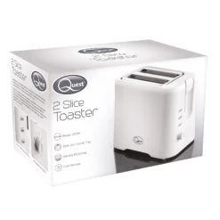 Quest 2 Slice Plastic Toaster - White -Home Furnishing Serie Shop 4287650b