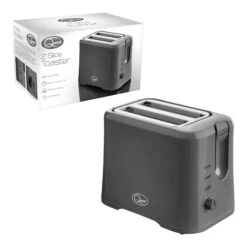 Quest 2 Slice Plastic Toaster - Grey -Home Furnishing Serie Shop 4287681
