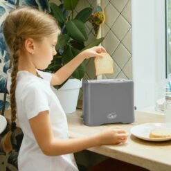 Quest 2 Slice Plastic Toaster - Grey -Home Furnishing Serie Shop 4287681 8