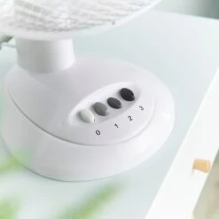 Lewis's 12 Inch Tabletop Desk Fan - White -Home Furnishing Serie Shop 4310433 IMAGE4