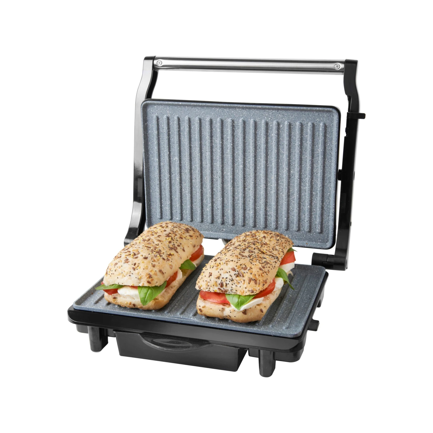 Quest Deluxe Health Grill & Panini Press Marble Coated - Silver 8 Quest Deluxe Health Grill & Panini Press Marble Coated - Silver - Image 8