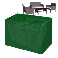 Silver & Stone Outdoor Furniture Cover For 4 Seater Sofa - Dark Green