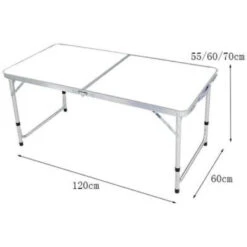 Silver & Stone Outdoor Folding Camping Table 1.2m 4ft -Home Furnishing Serie Shop 4468486 3