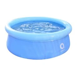 Avenli Round Paddling Pool With Inflatable Ring 6ft X 20in 180cm - Blue